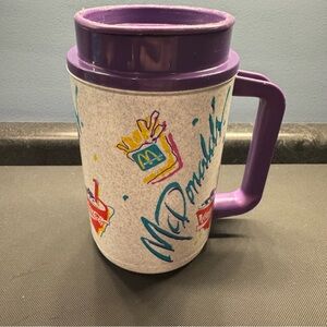 Vintage McDonald's Thermo Whirley Cup - Purple Color Theme